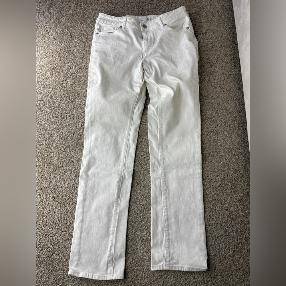 Loft White Jeans